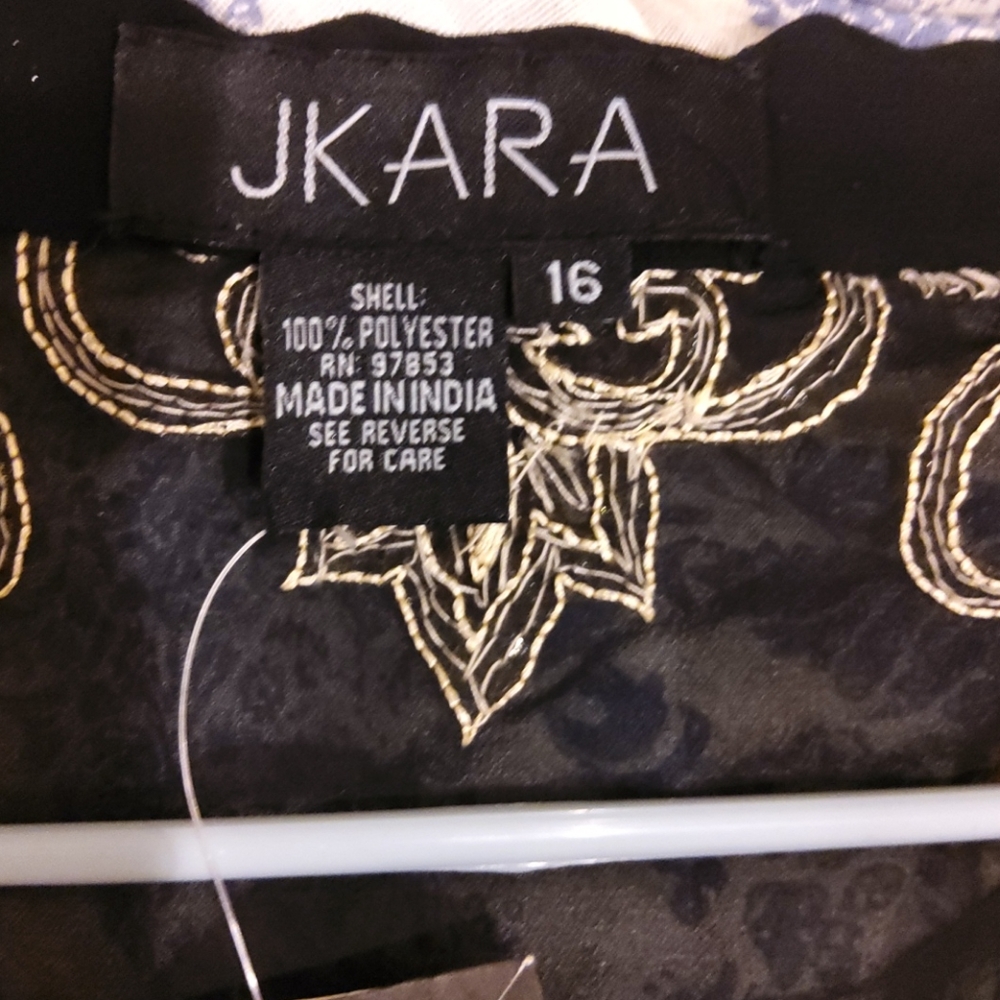 JKARA black sheer top/blouse - Picture 11 of 15